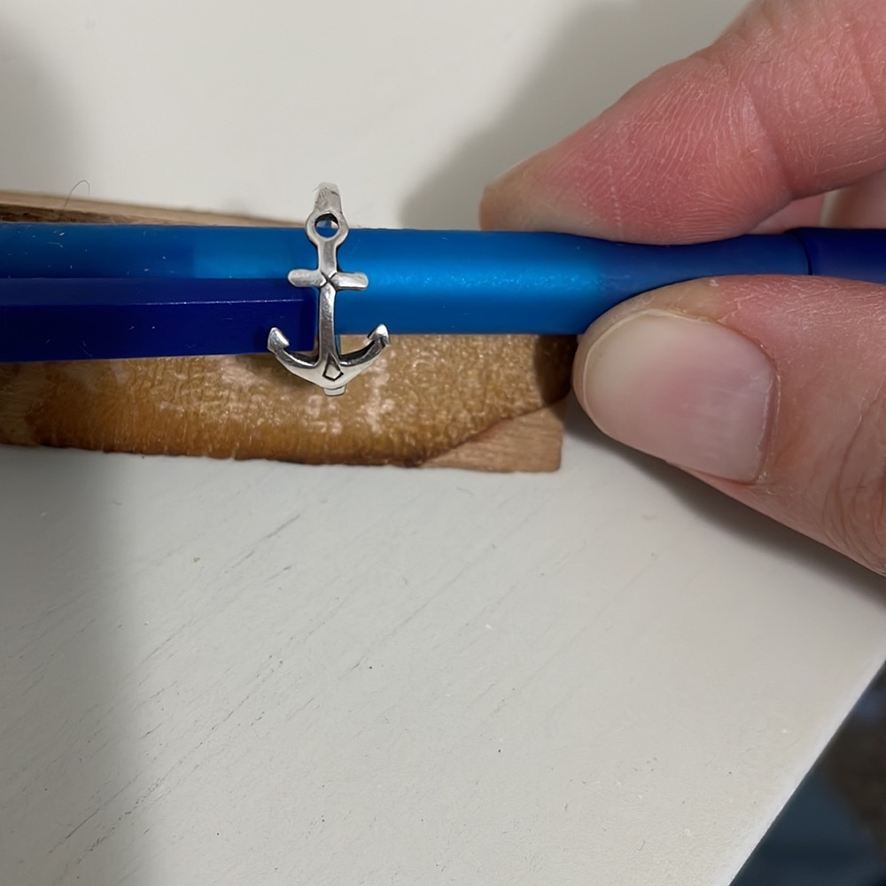 Adjustable Sterling Silver Anchor Toe Ring - image 4